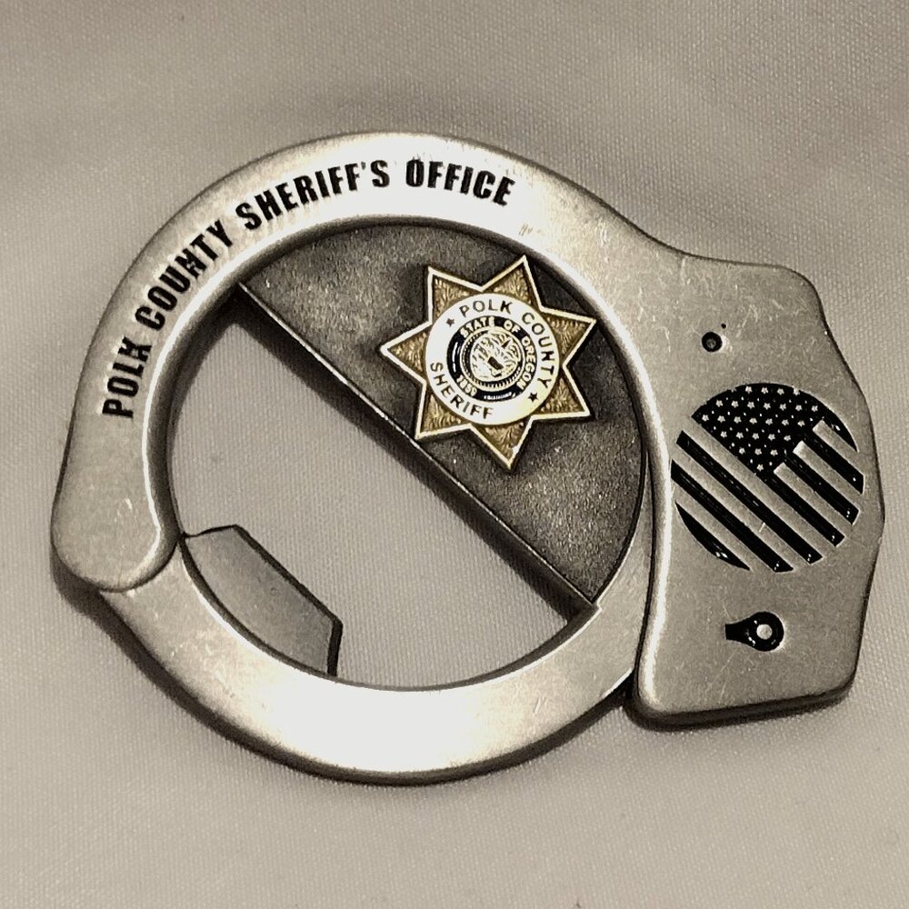 Polk County Sheriff's Office Handcuff Bottle Opener Coin